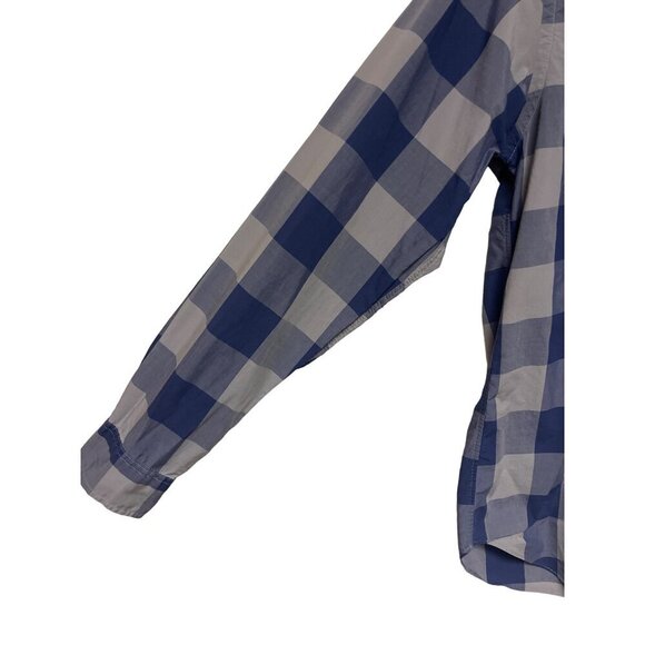 J.Crew Men's Light Weight Blue Plaid Button Down Collared Shirt Size Small - Picture 2 of 9